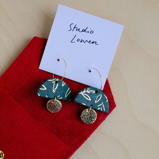 Botanical Sunrise Hoop Earrings