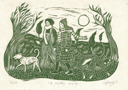 A Windy Walk Card