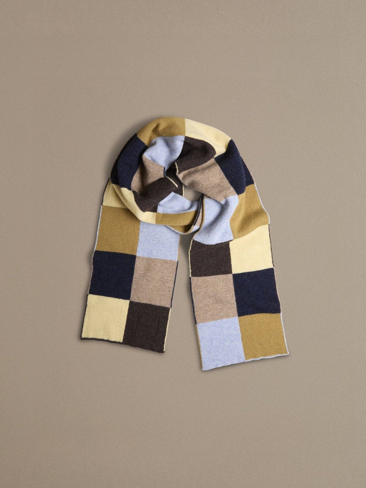 Chequerboard Scarf | Navy