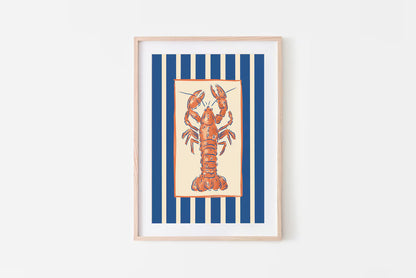 Lobster Print A4