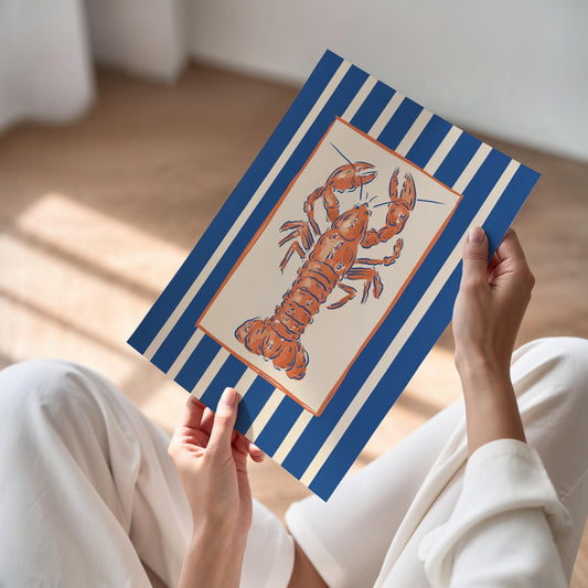 Lobster Print A4