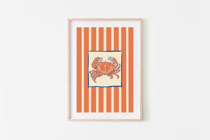 Crab Print A4