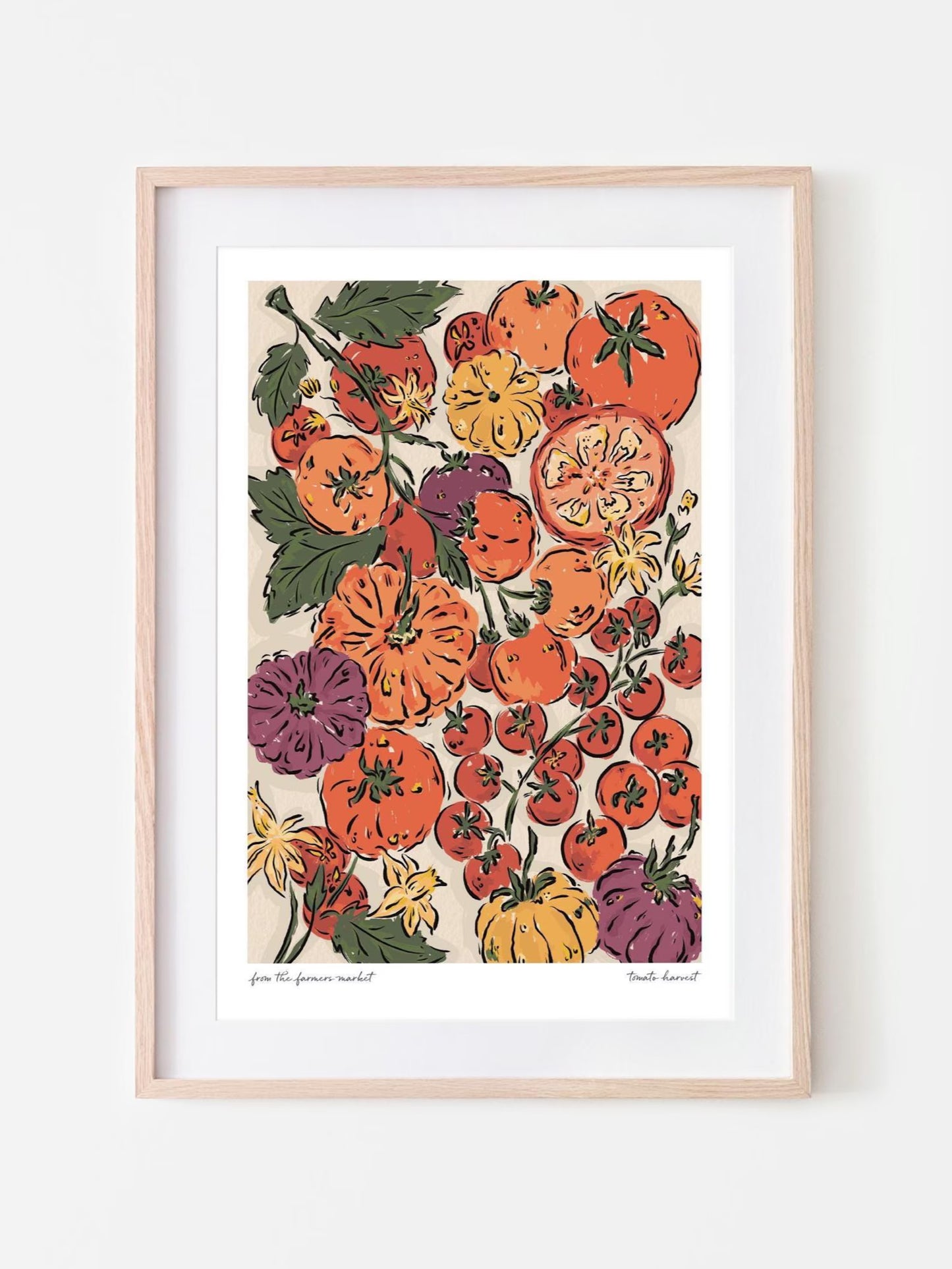 Tomato Harvest Print A4