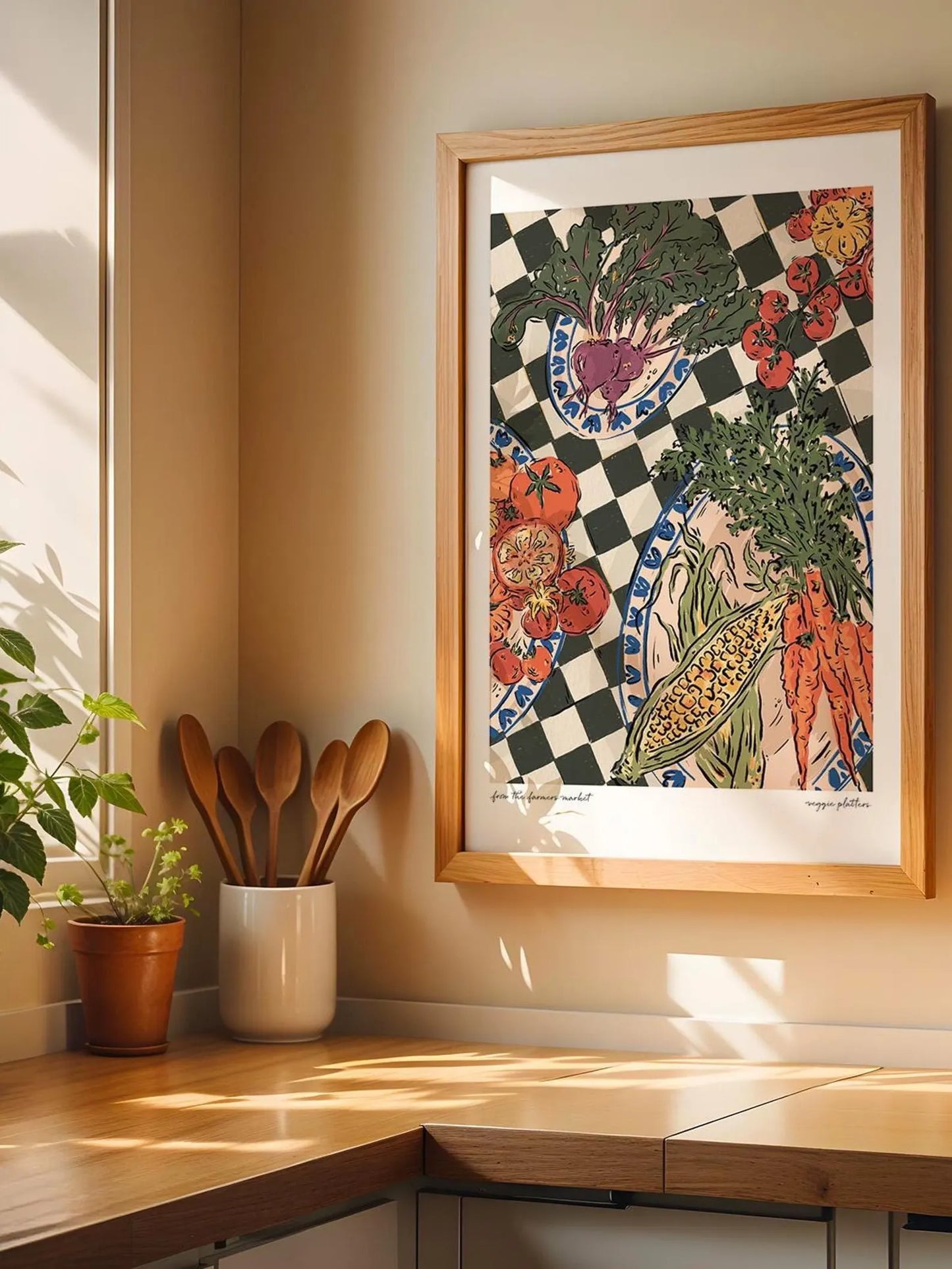 Veggie Platters Print A3