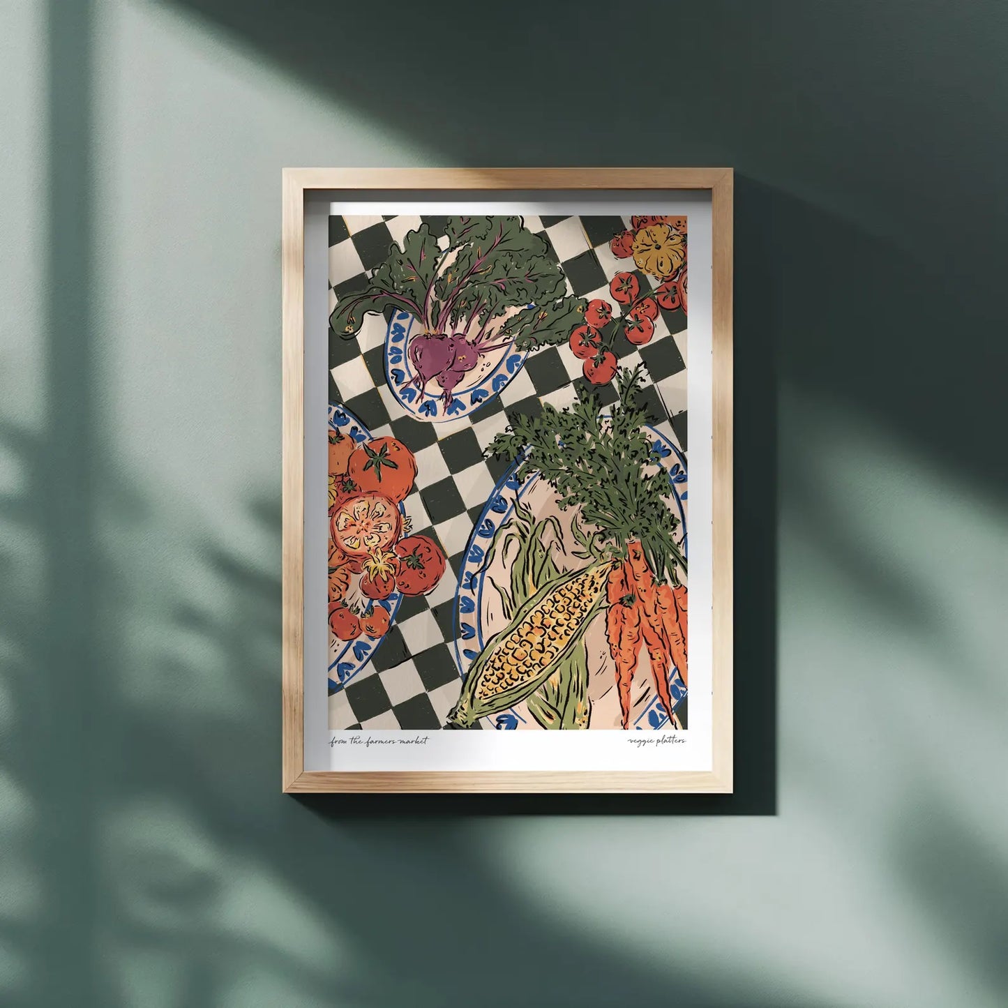 Veggie Platters Print A3