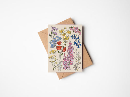 Garden Flowers Card