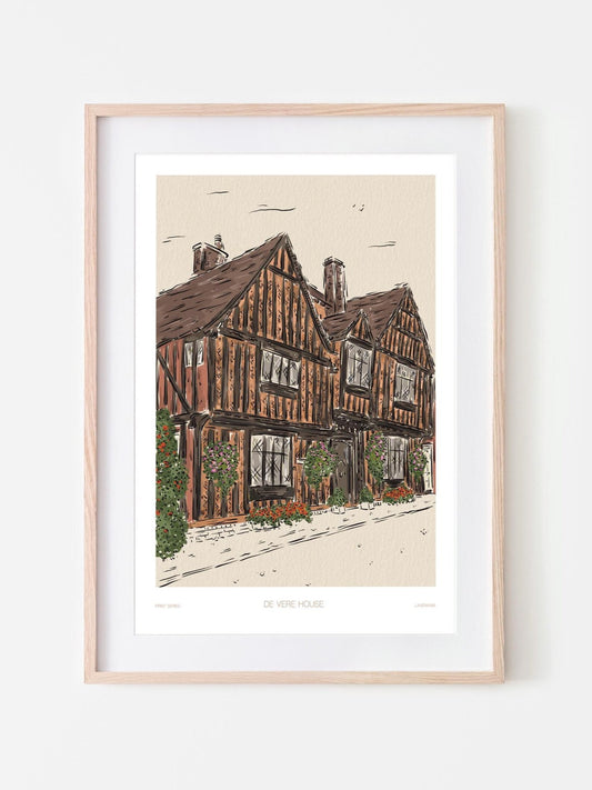 De Vere House Lavenham Print A3