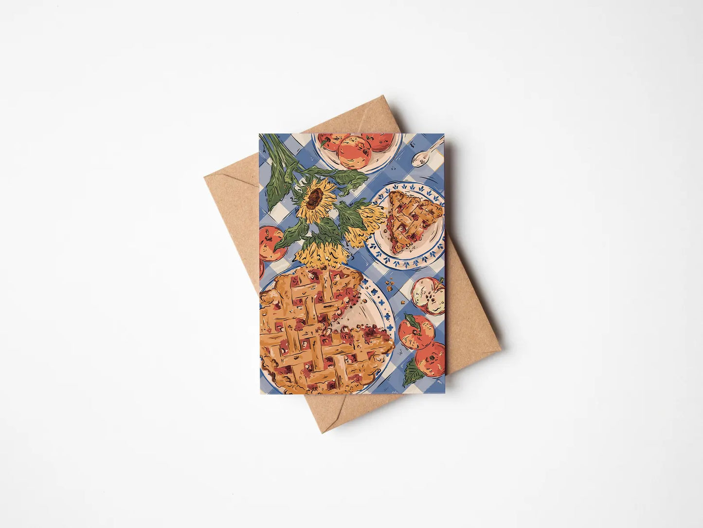 Apple & Blackberry Pie Card