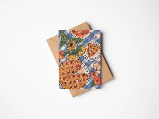 Apple & Blackberry Pie Card