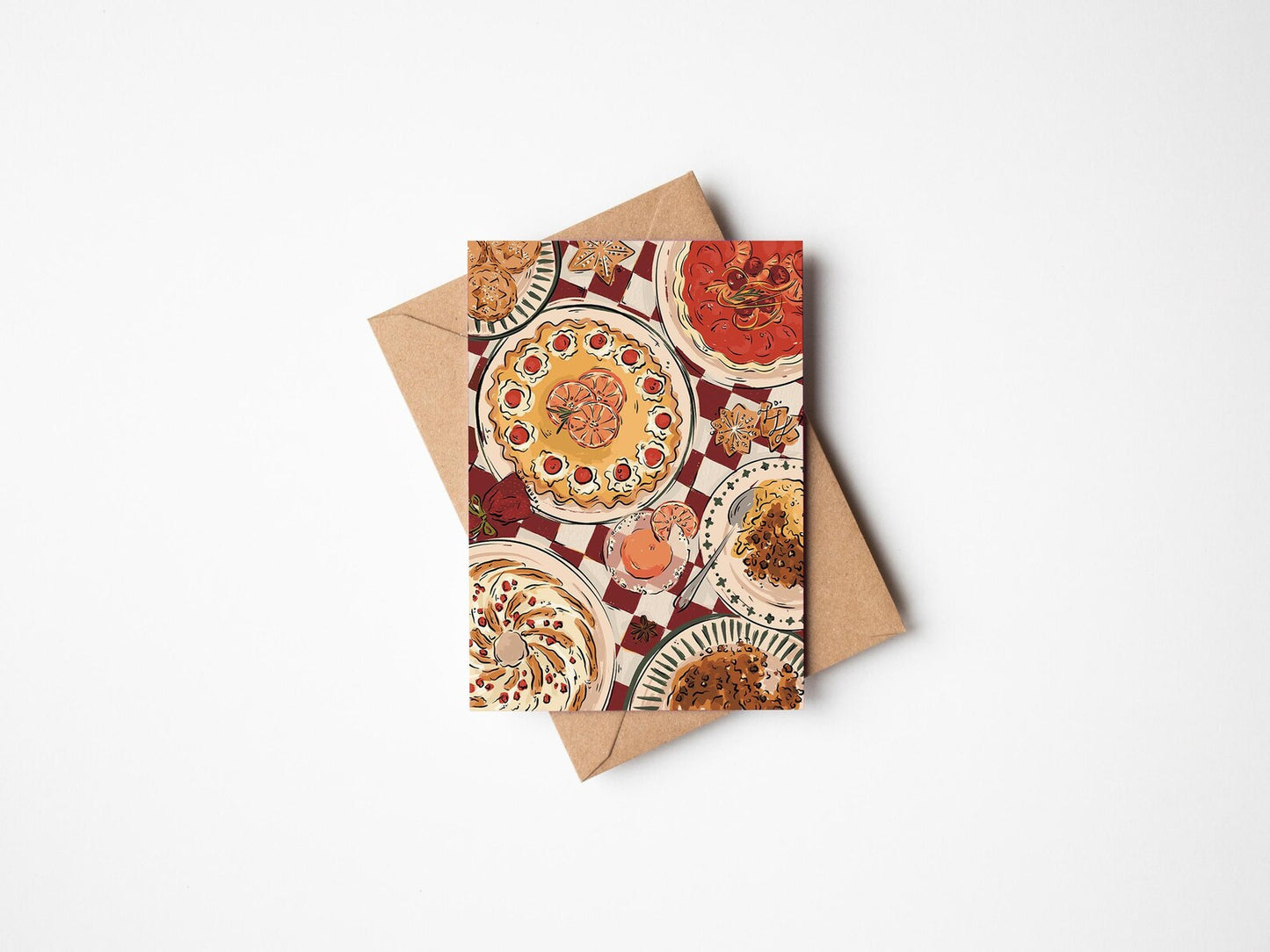 Festive Puddings Card
