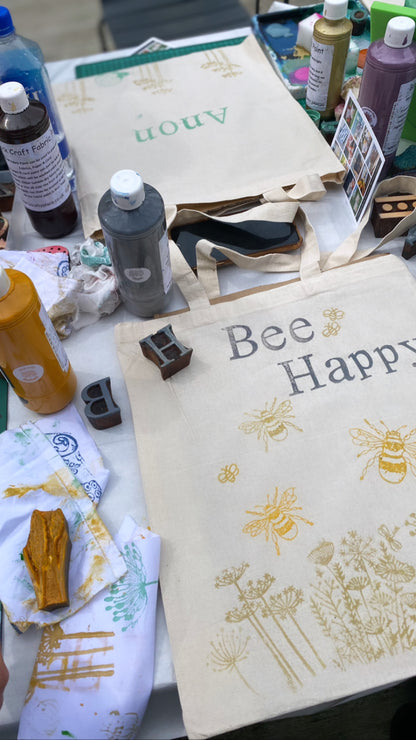 Spring Block Printing Workshop - Sunday 8th March 10.00-12.00