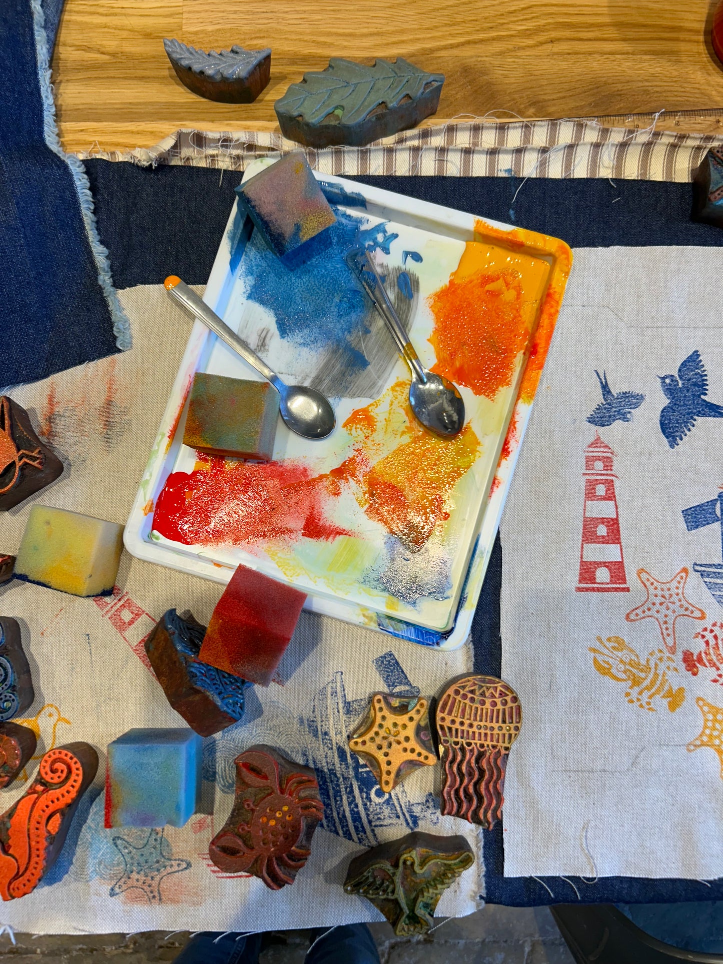Spring Block Printing Workshop - Sunday 8th March 10.00-12.00