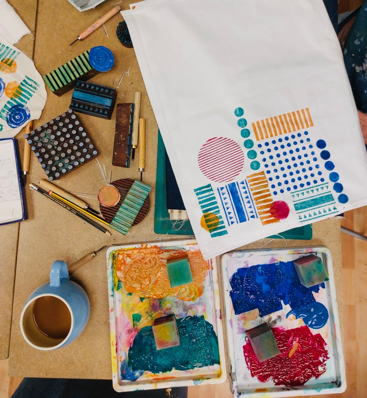 Spring Block Printing Workshop - Sunday 8th March 10.00-12.00