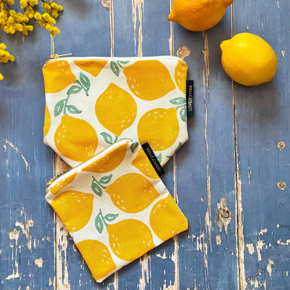Lemons Medium Zipper