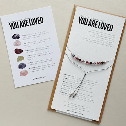 'You Are Loved' Crystal Bracelet