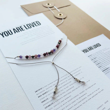 'You Are Loved' Crystal Bracelet