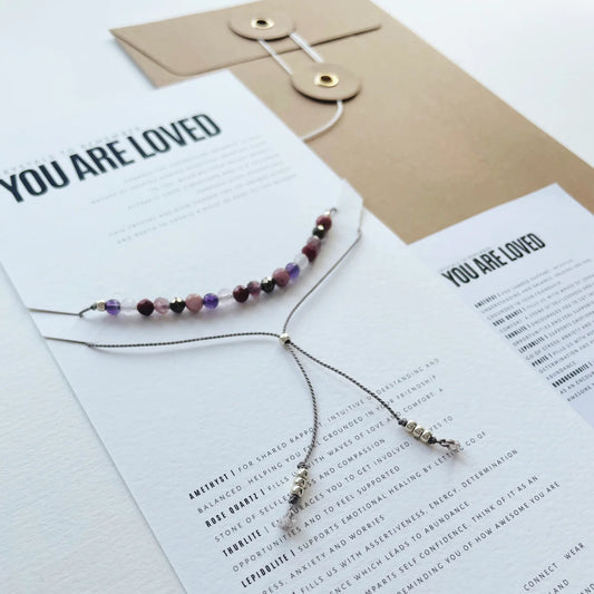 'You Are Loved' Crystal Bracelet