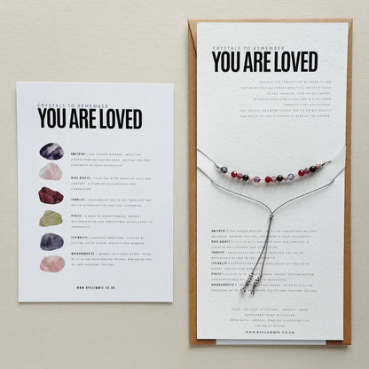 'You Are Loved' Crystal Bracelet