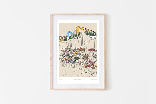 Norwich Market Print