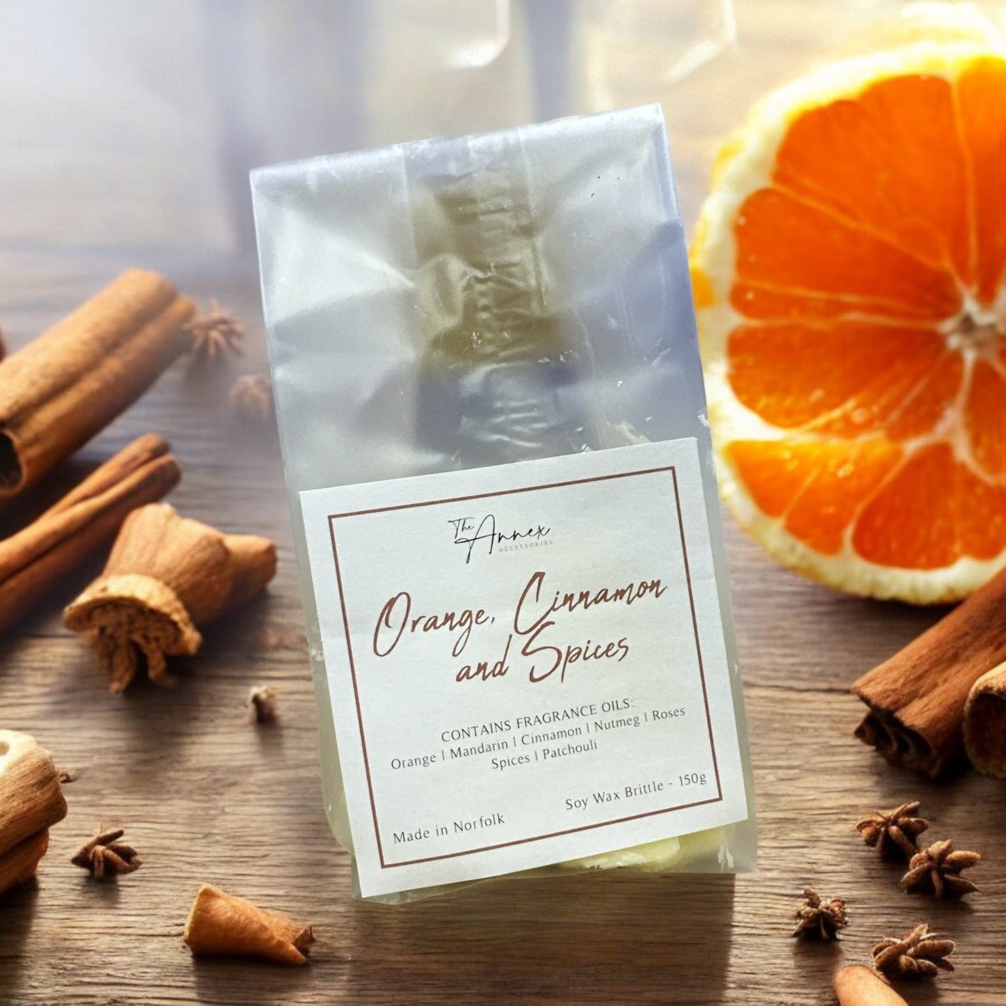Orange, Cinnamon & Spices Soy Wax Brittle