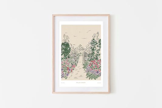 Helmingham Walled Garden Print