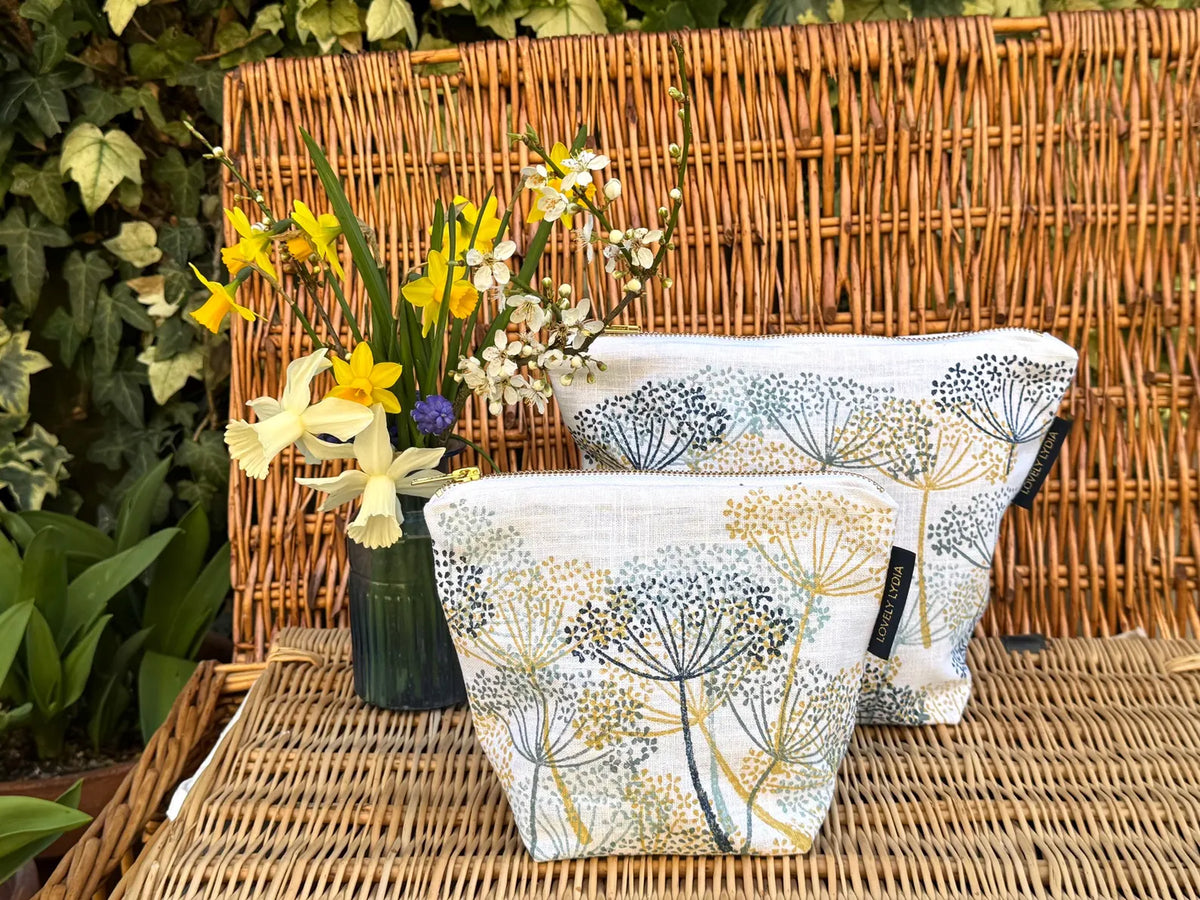 Spring Yellow Cow Parsley Zipper